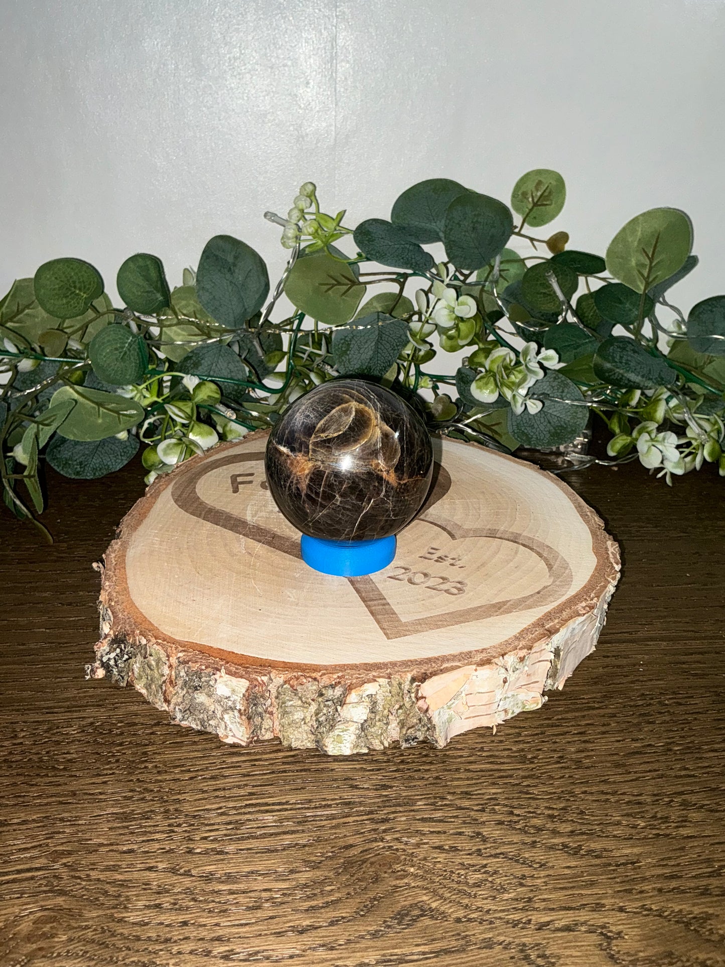 Black Moonstone Sphere 404g