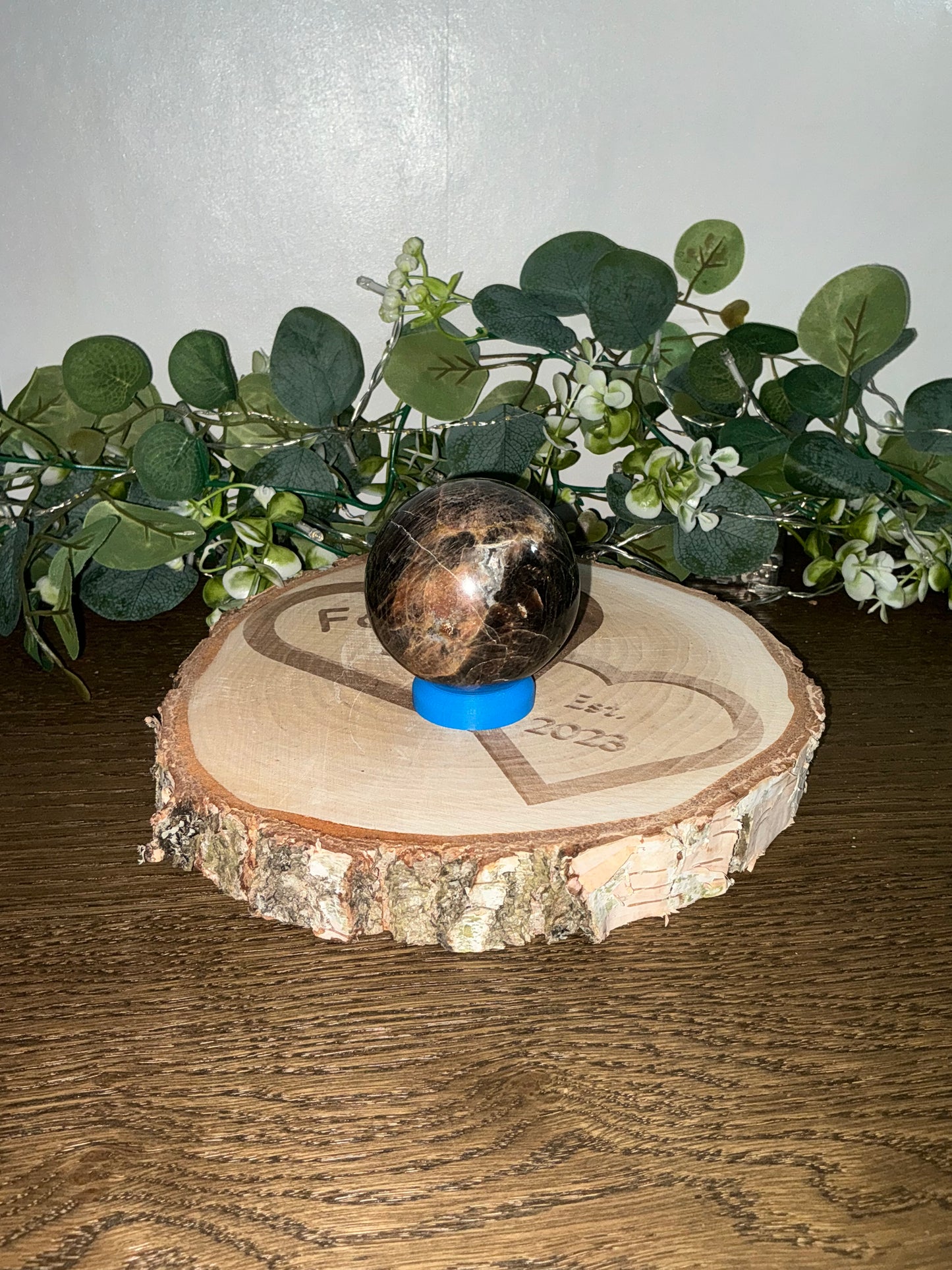 Black Moonstone Sphere 404g