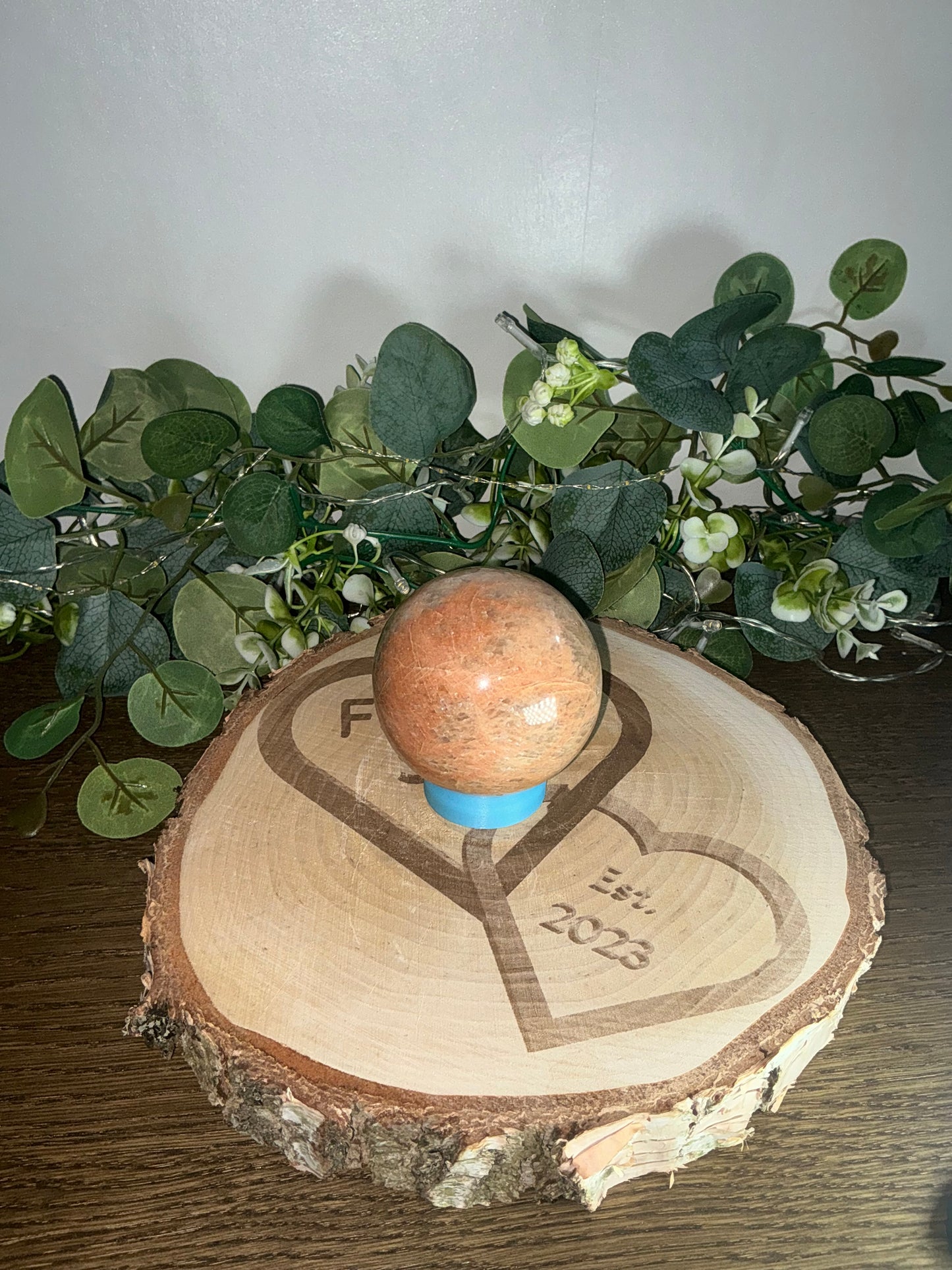 Peach Moonstone Sphere 456g