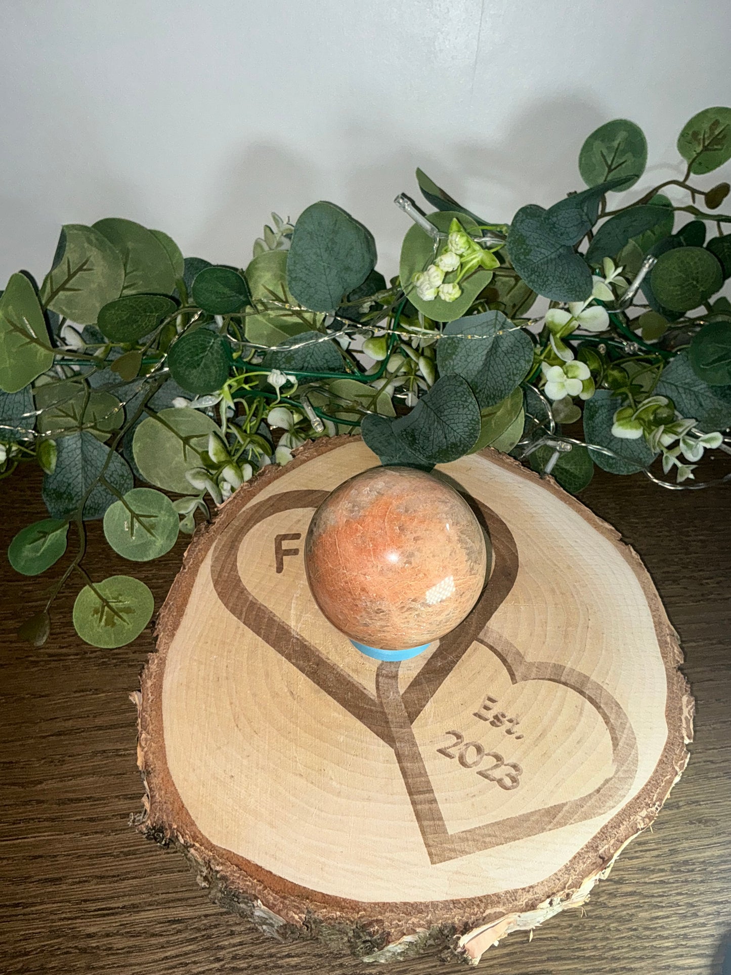 Peach Moonstone Sphere 456g