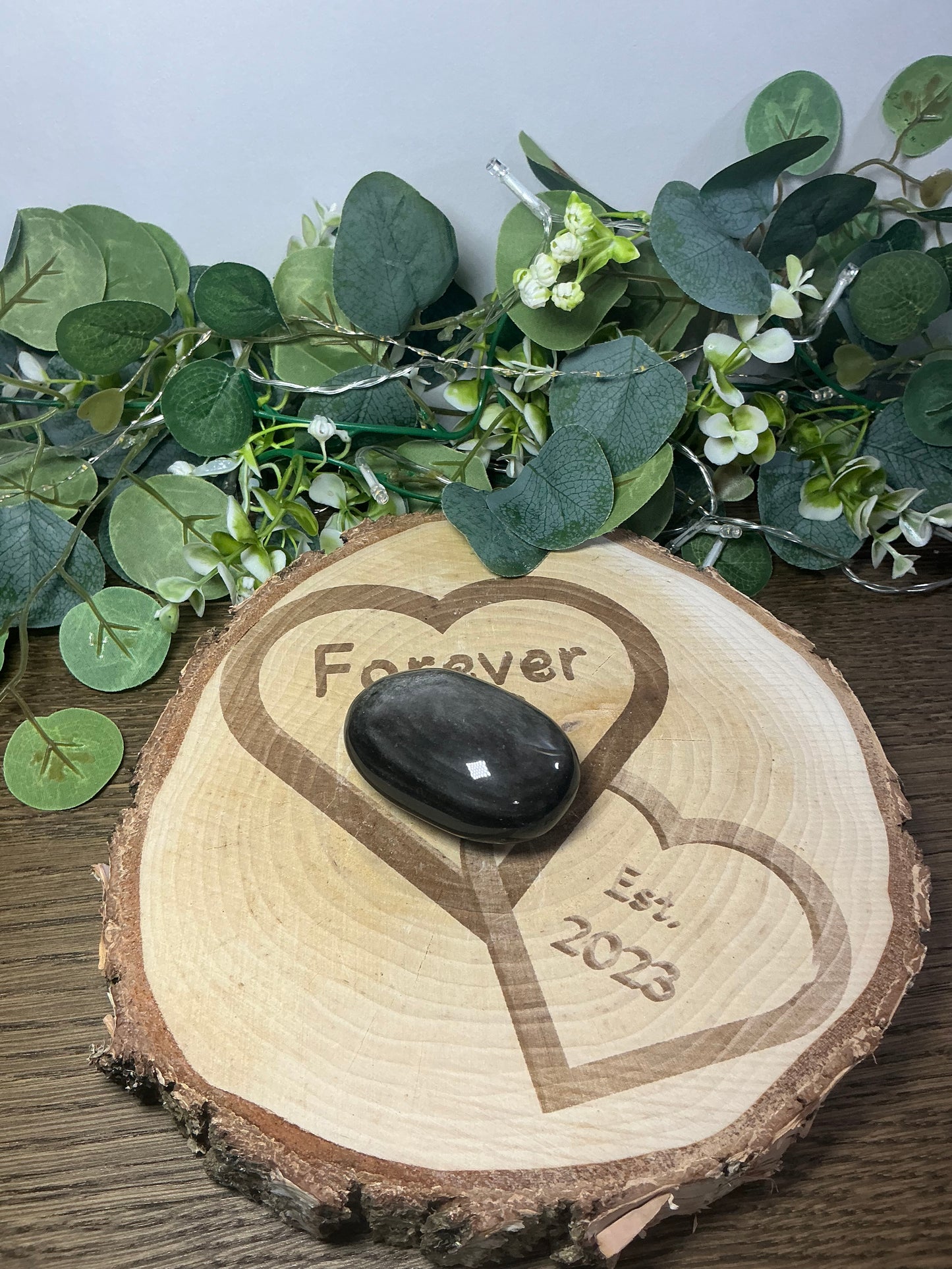 Silver Sheen Obsidian Palm 125g