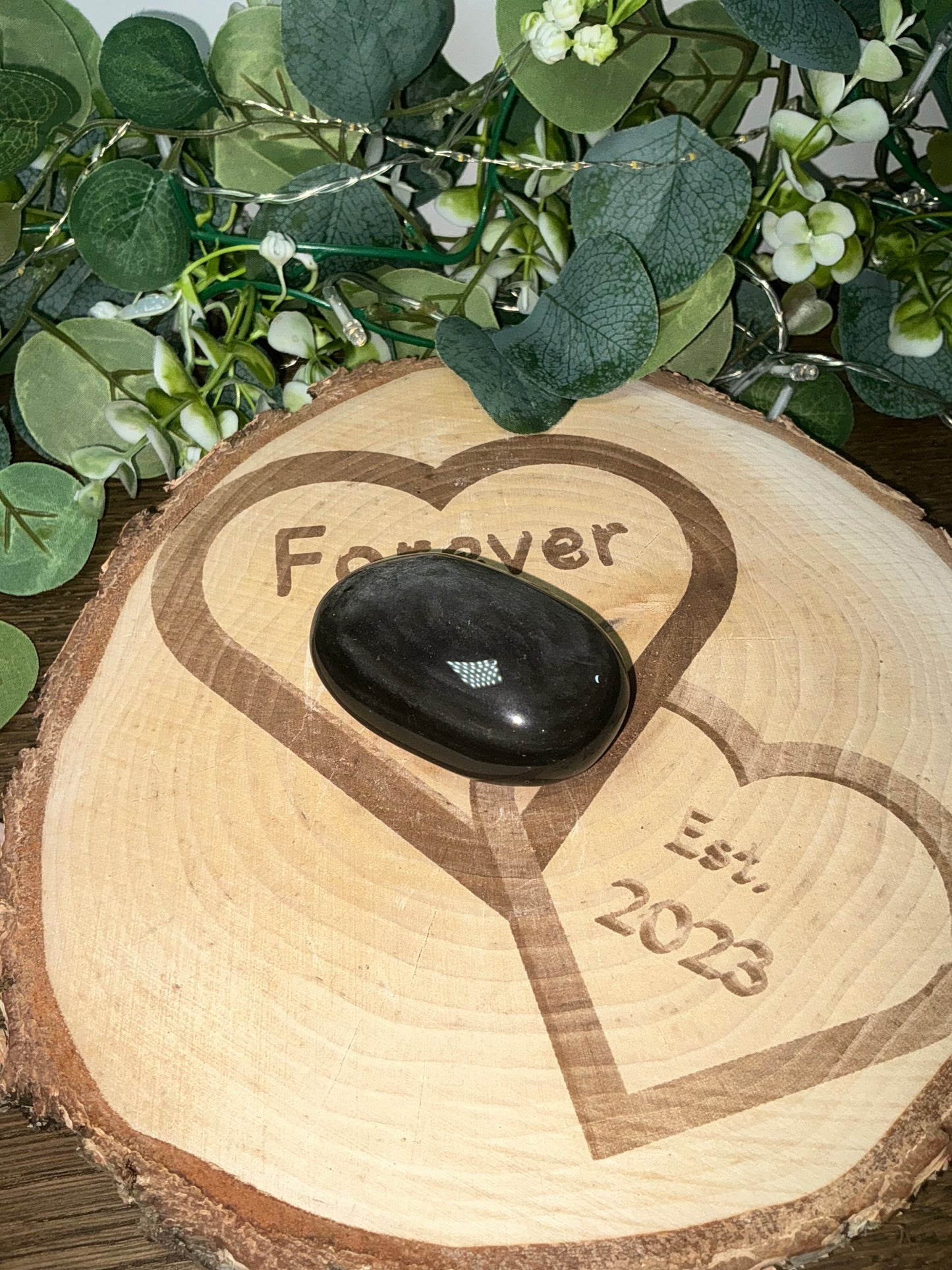 Silver Sheen Obsidian Palm 125g