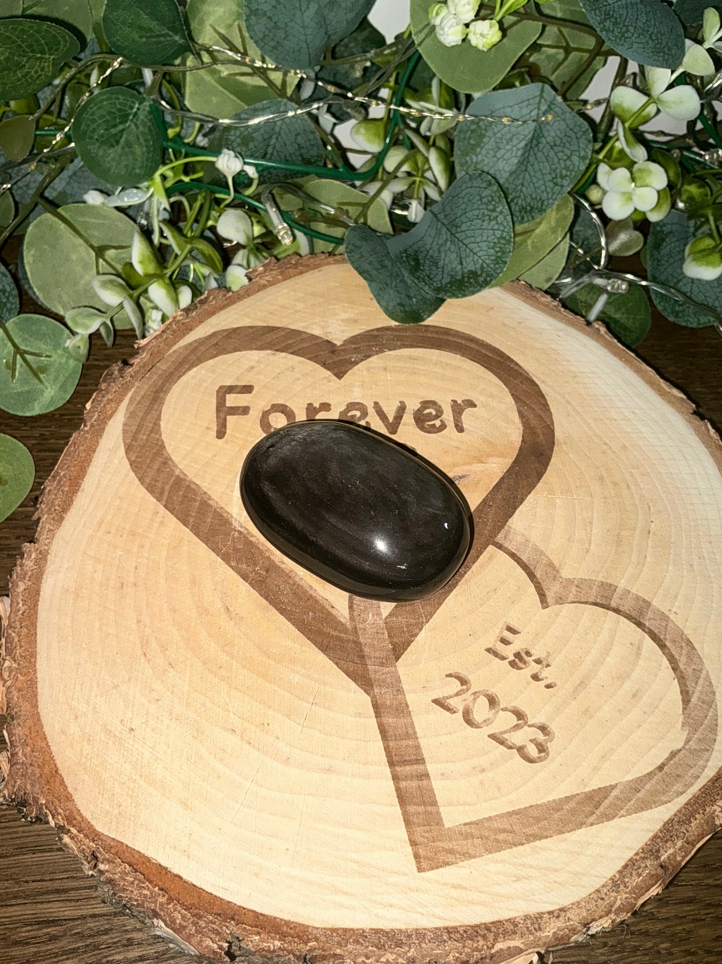 Silver Sheen Obsidian Palm 125g