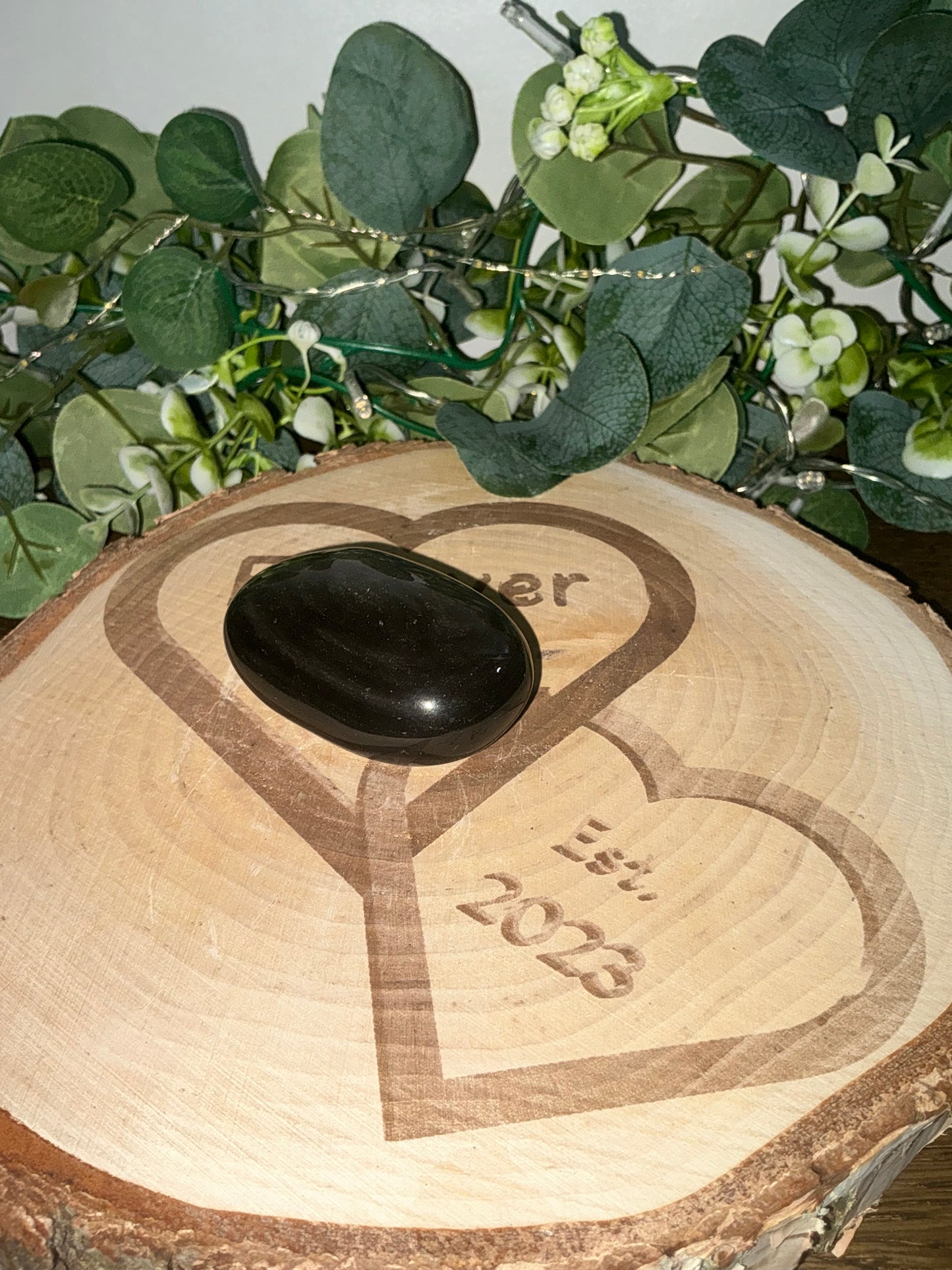 Silver Sheen Obsidian Palm 125g