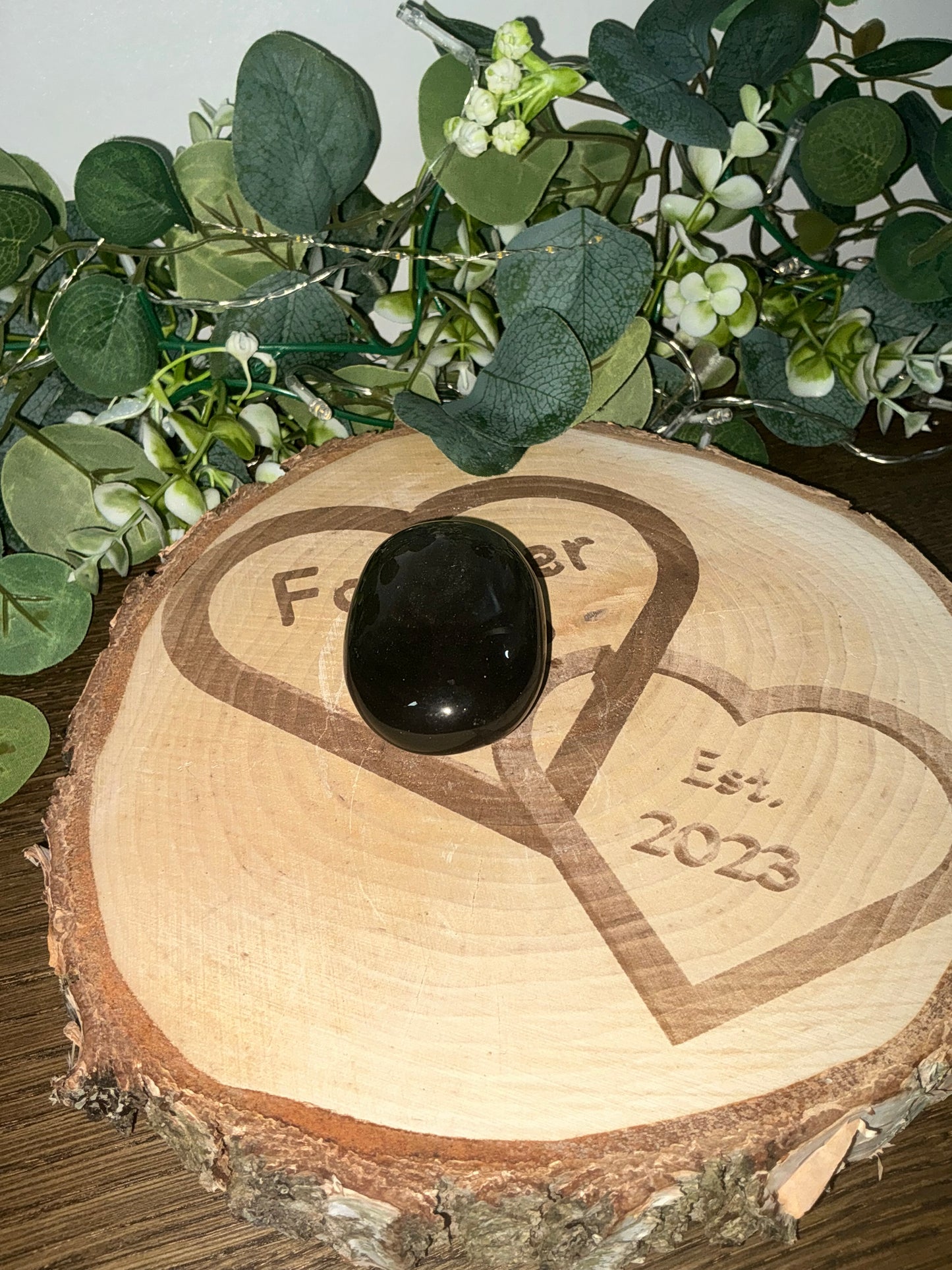 Silver Sheen Obsidian Palm 125g