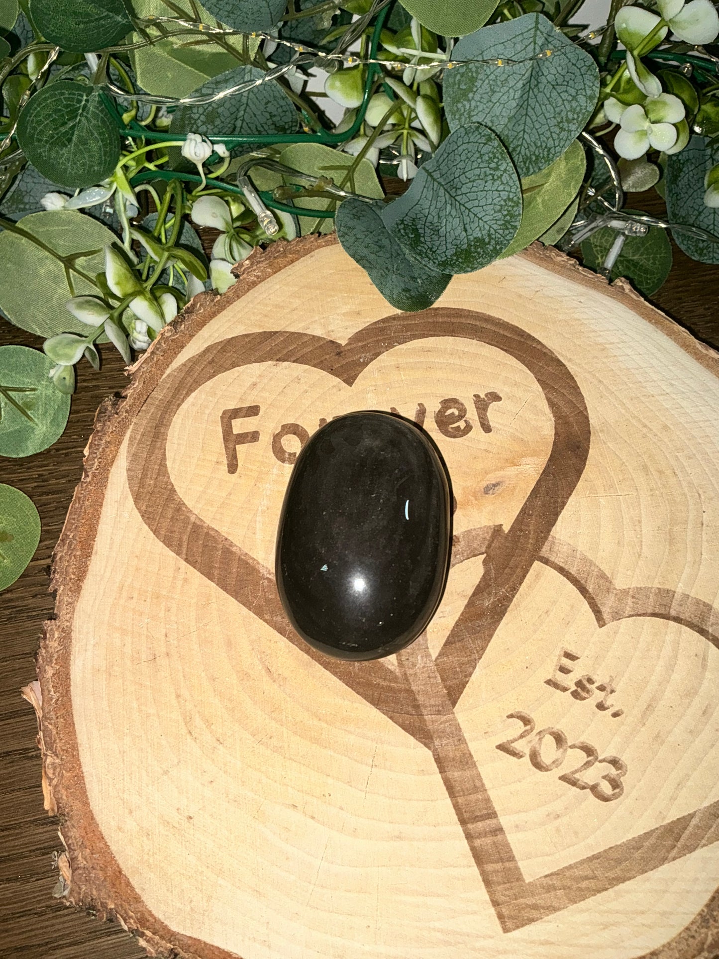 Silver Sheen Obsidian Palm 125g