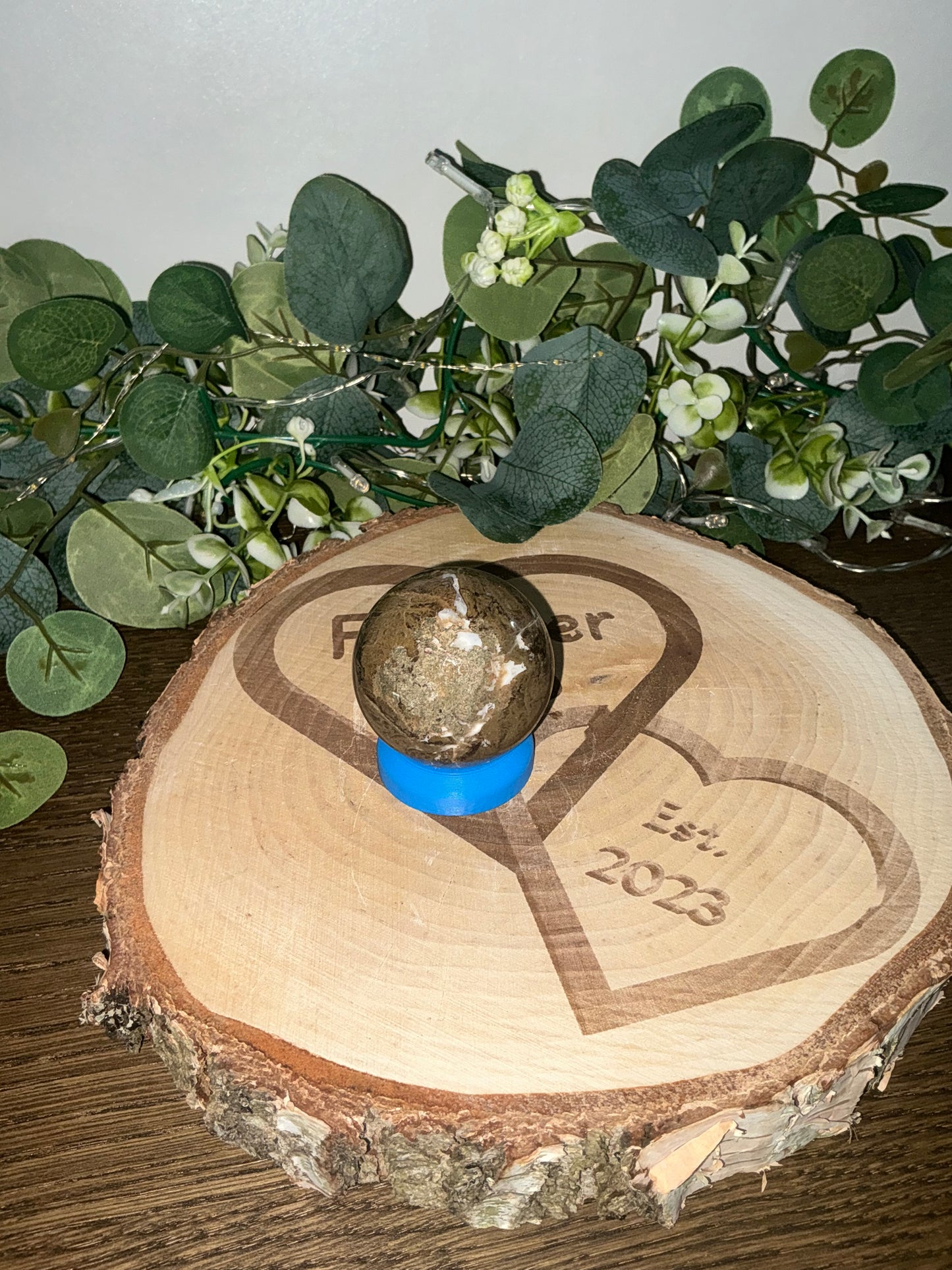 Moss Agate Sphere 149g