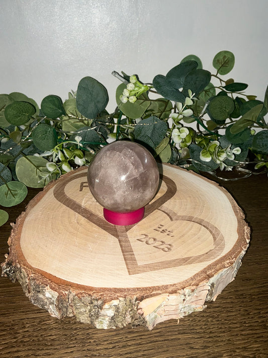 Lavender Rose Quartz Sphere 397g