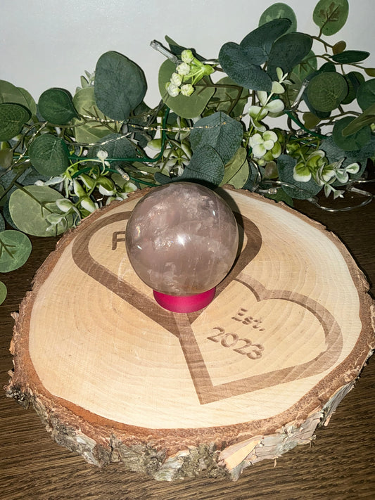 Lavender Rose Quartz Sphere 397g