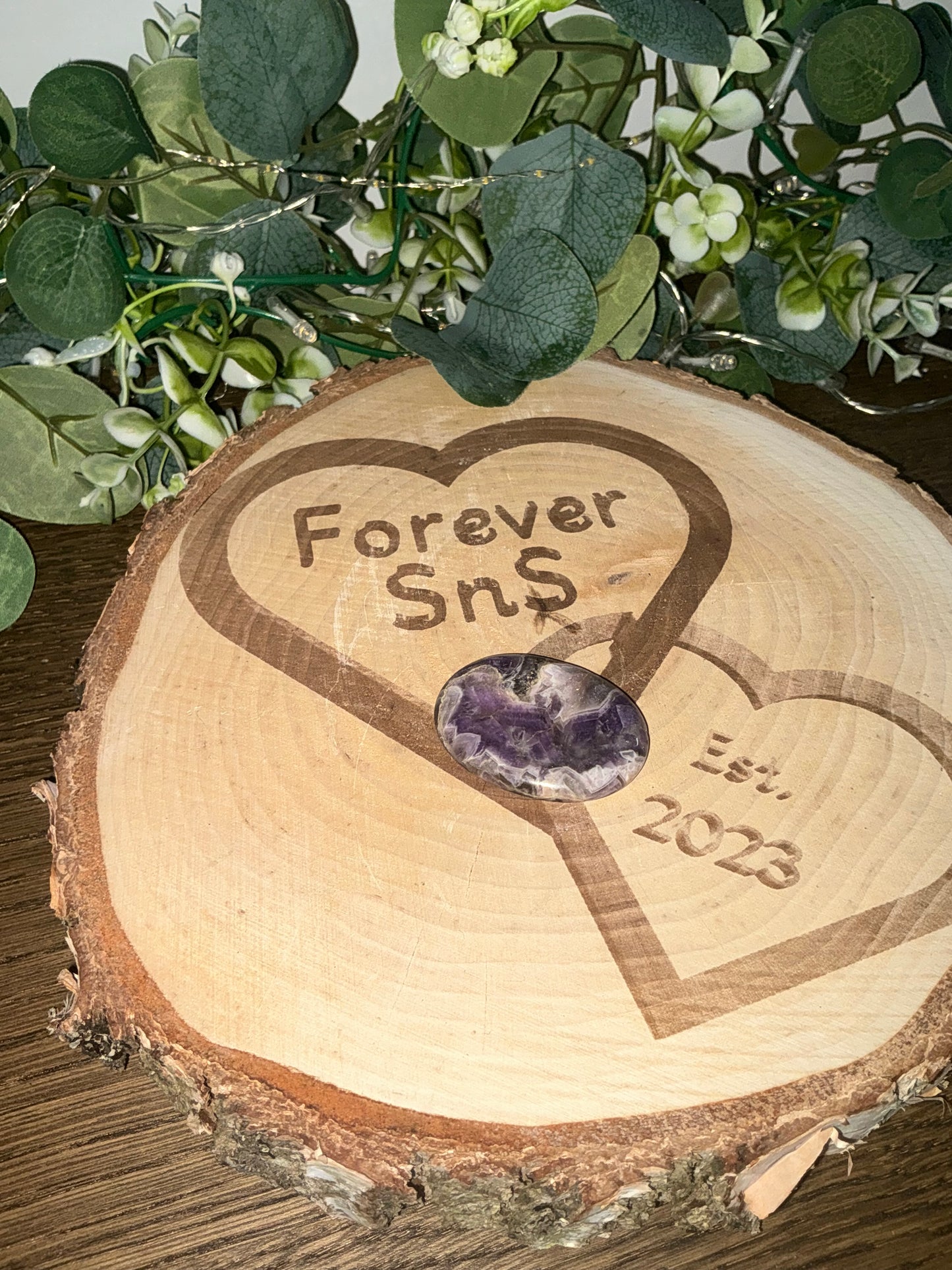 Chevron Amethyst Worry Stone 20g