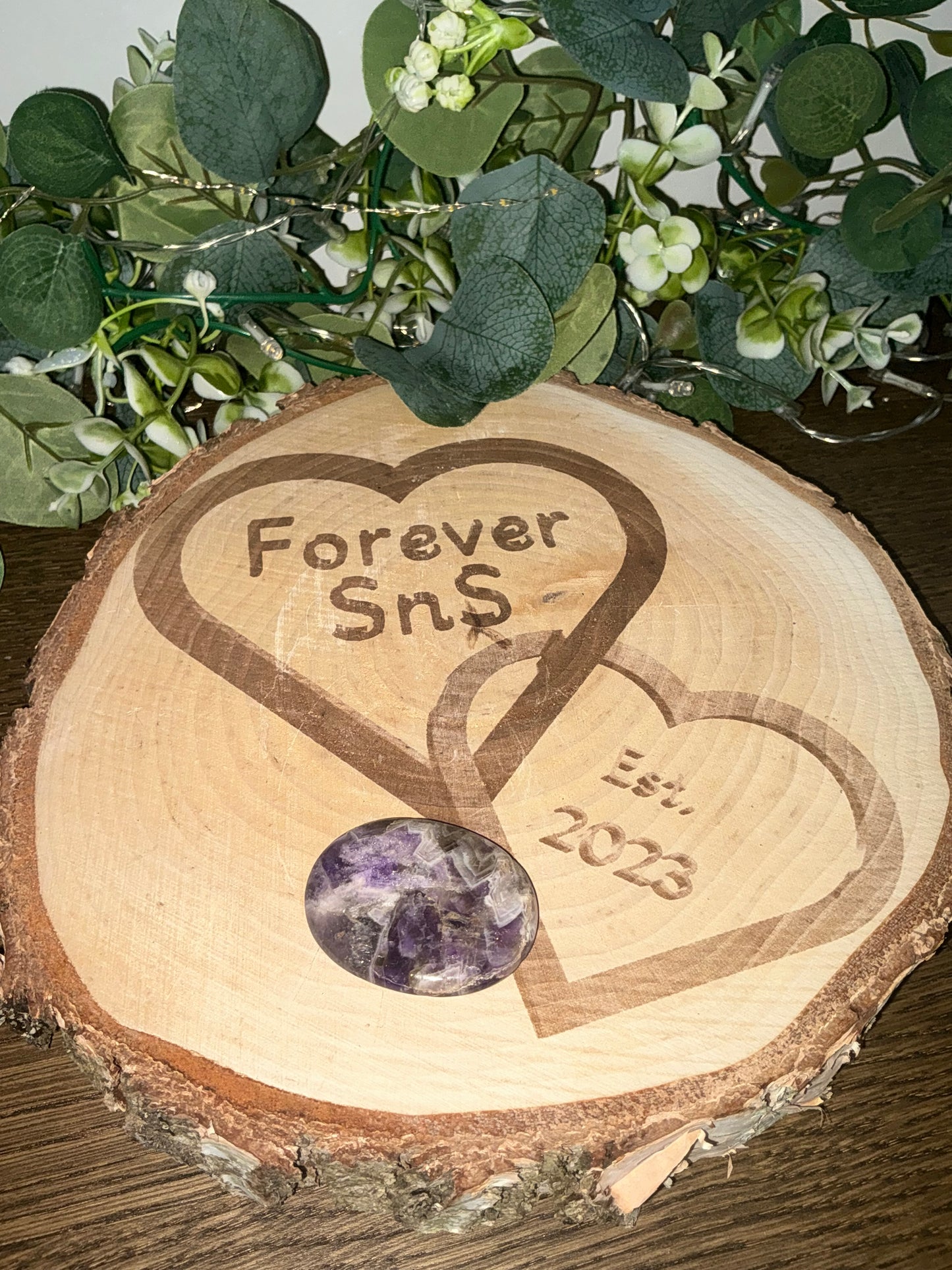 Chevron Amethyst Worry Stone 20g