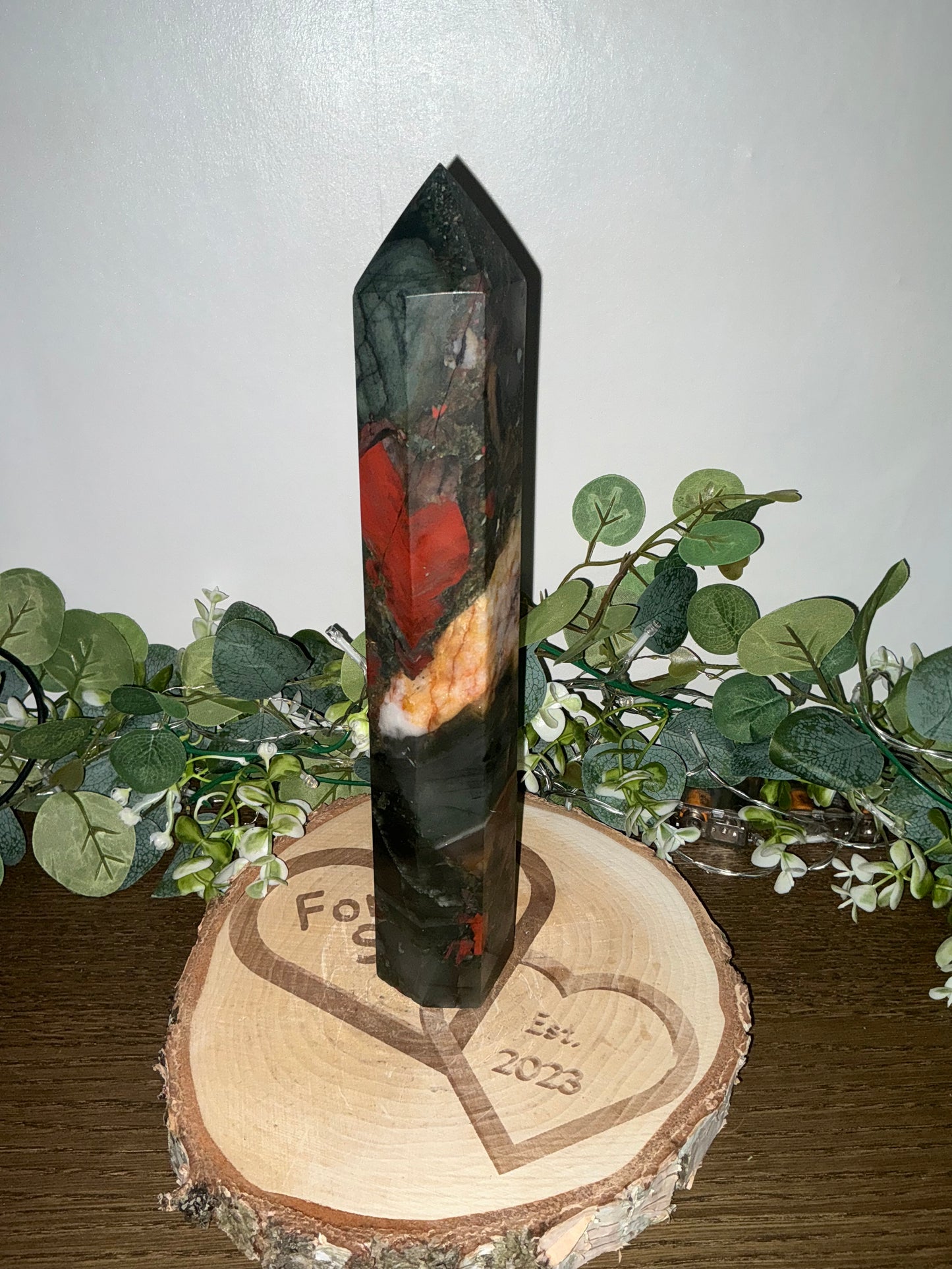 African Blood Stone Tower 1203g