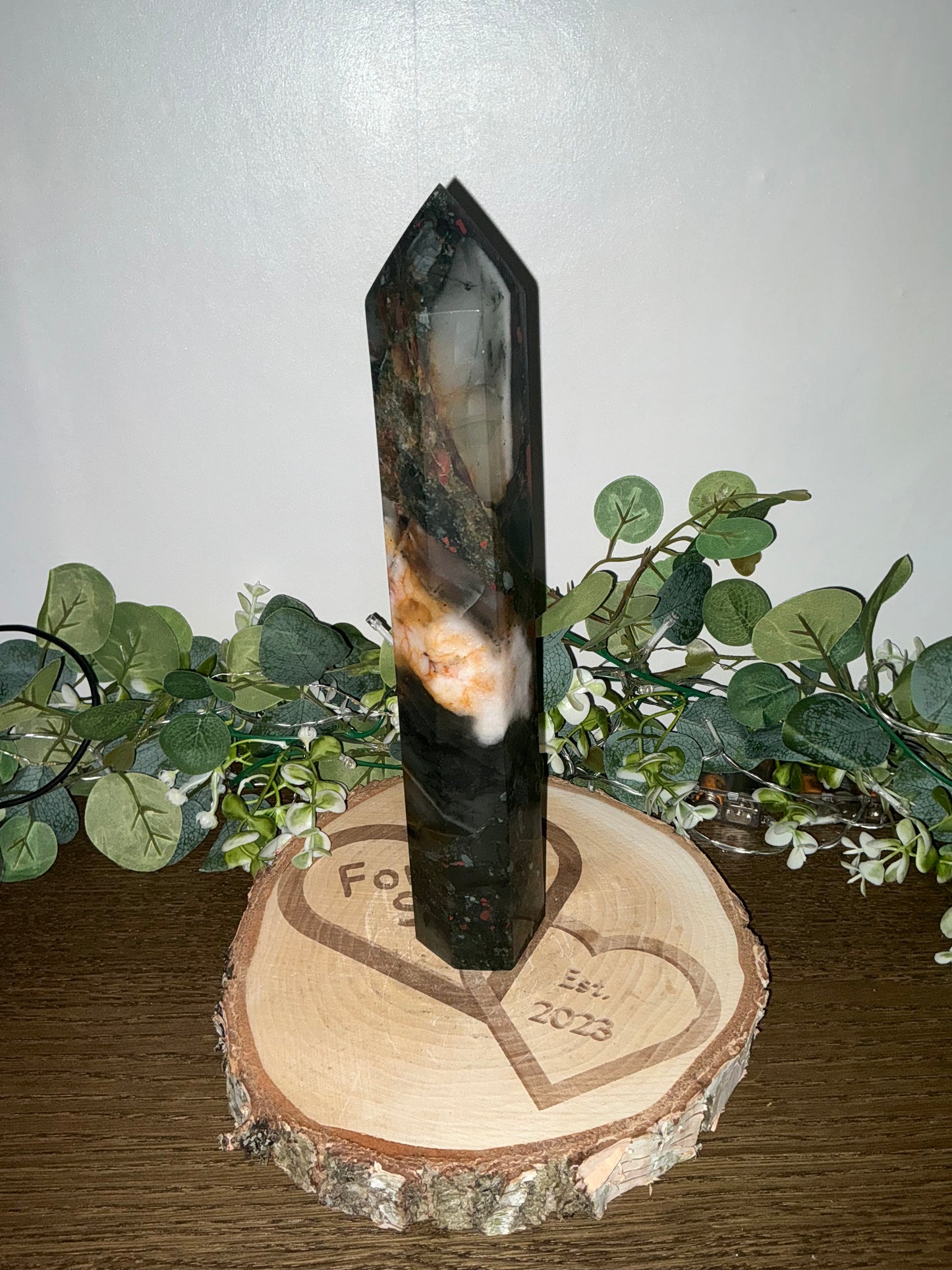 African Blood Stone Tower 1203g