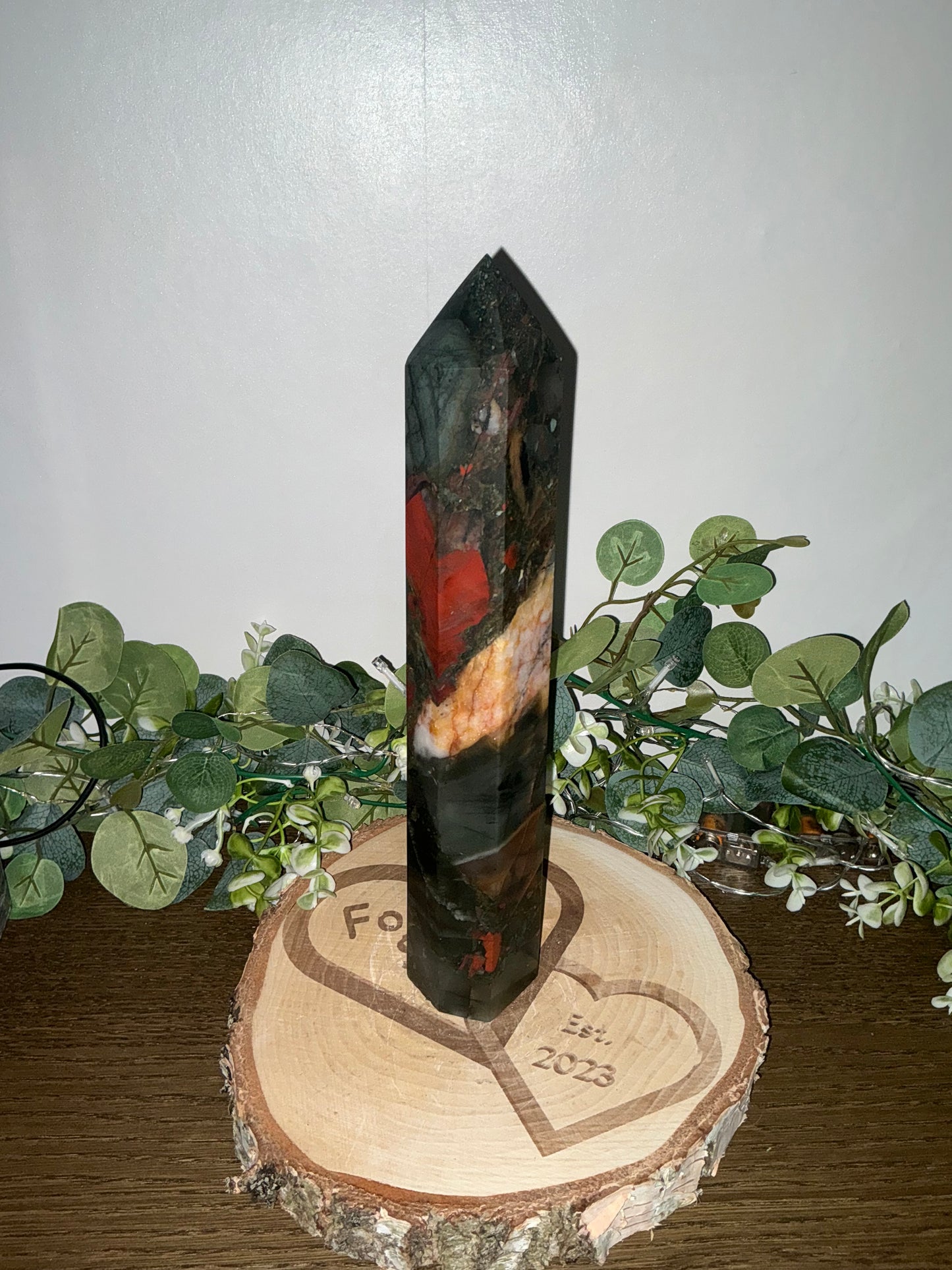 African Blood Stone Tower 1203g