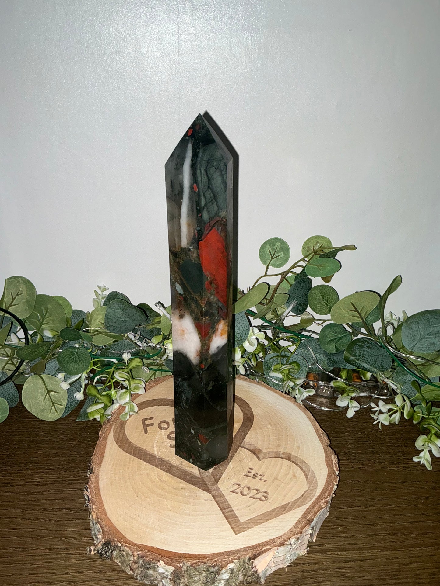 African Blood Stone Tower 1203g