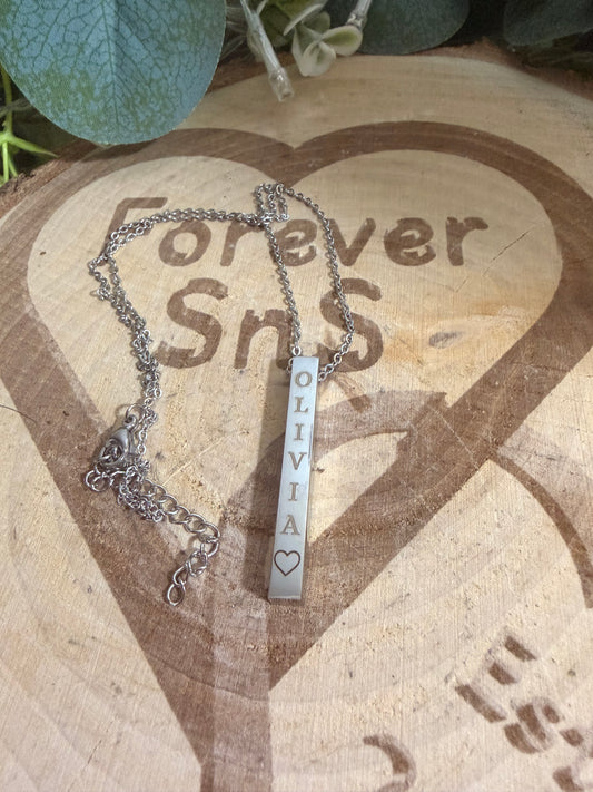 Custom Laser Engraving Necklaces
