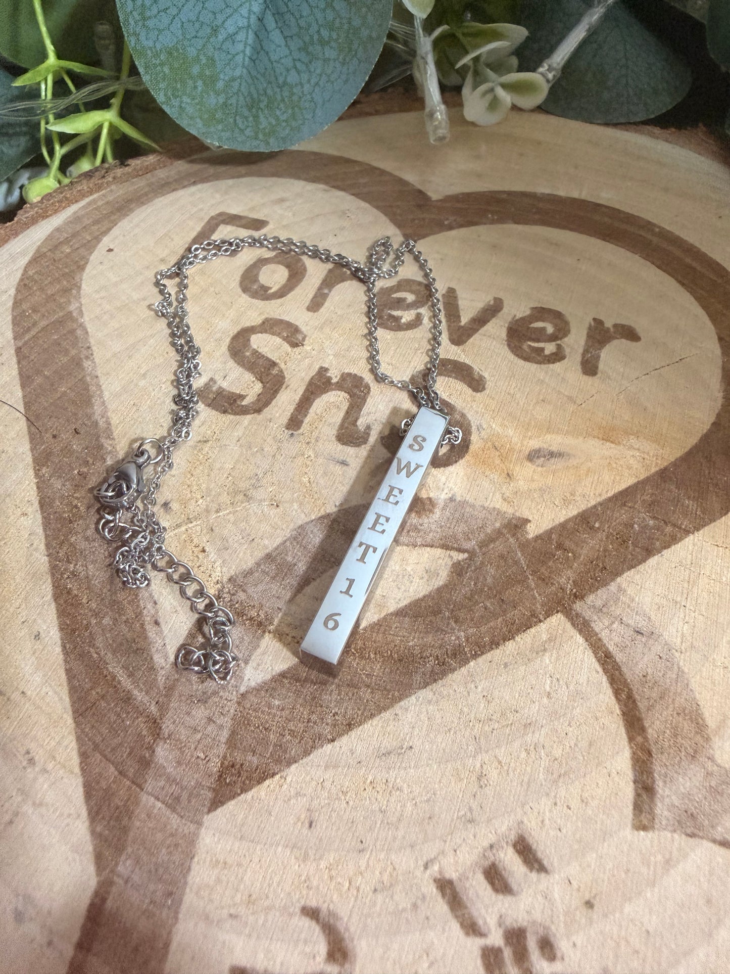 Custom Laser Engraving Necklaces