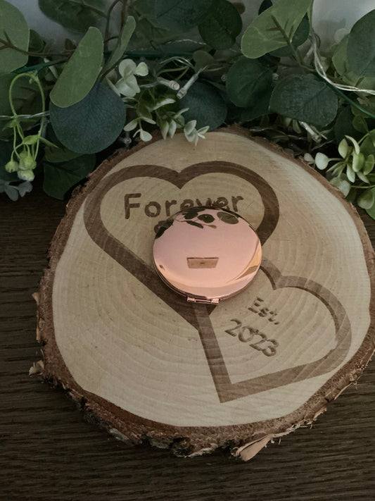 Laser Engraved Pocket Mirror