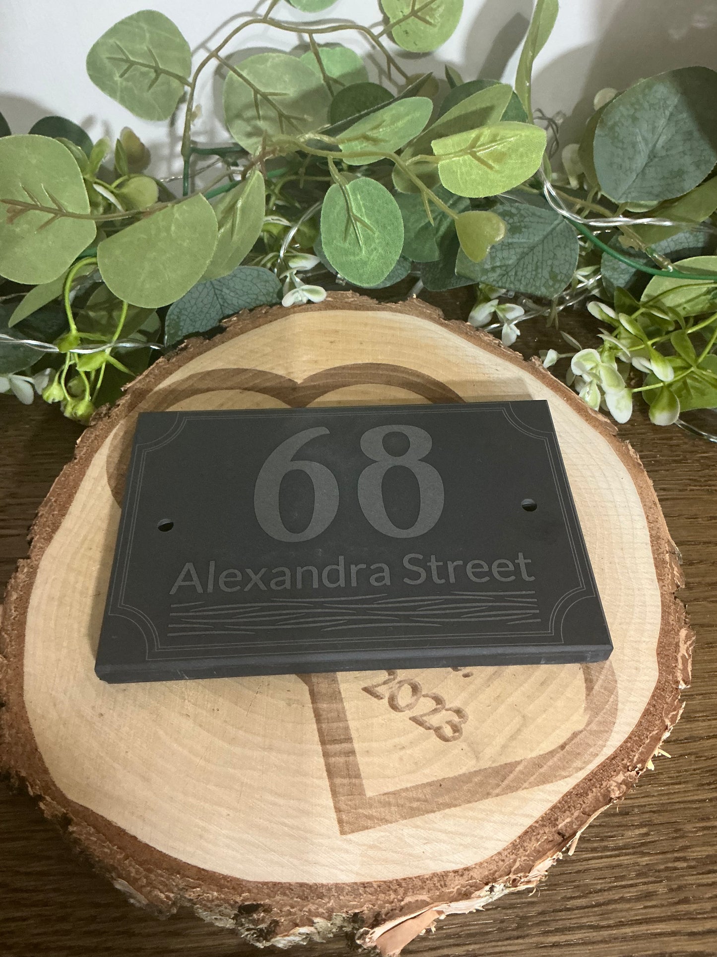 Laser Engraved Address Sign