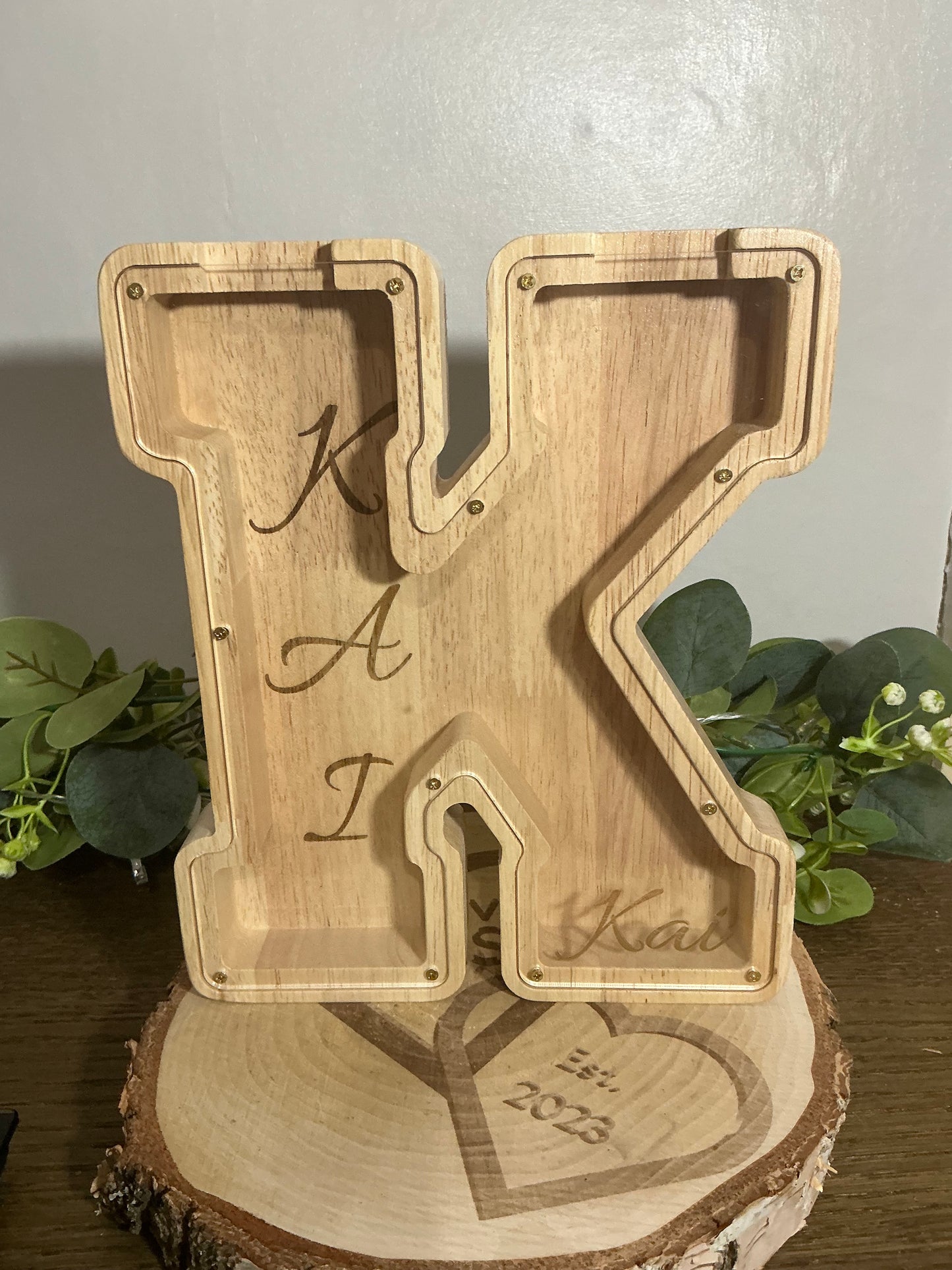 Custom Laser Engraved K Money Boxes (Kai, Kobe)