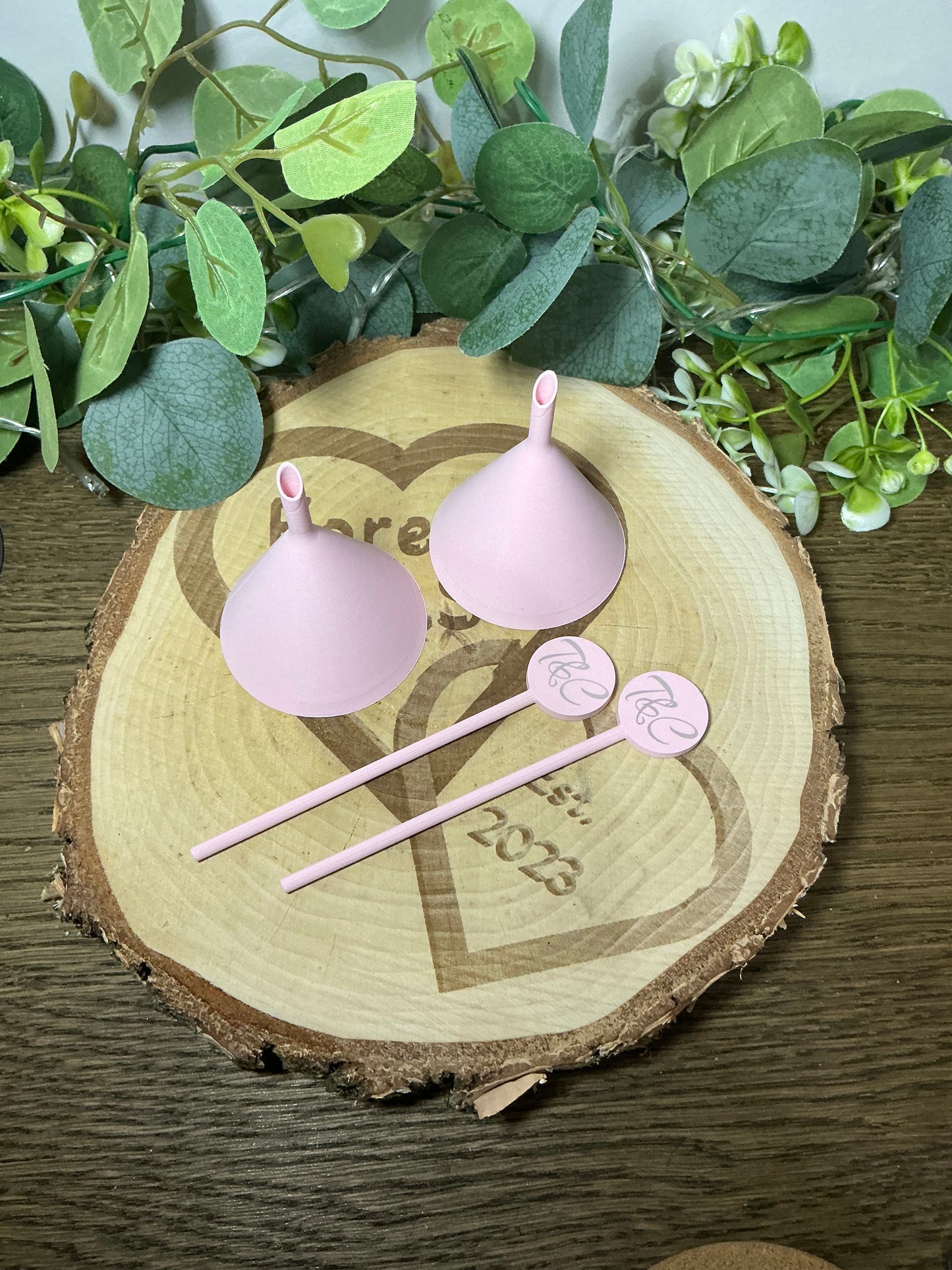 Funnel & Poker For Snow Globe cups.