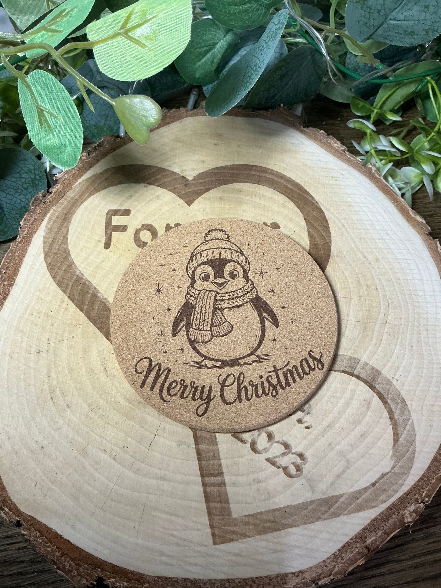 Cork Coasters (Christmas Set of 4)