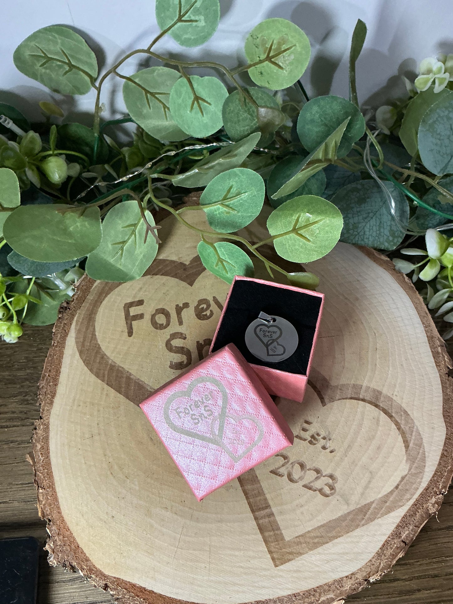 Personalised Stainless Steel Circle Necklace