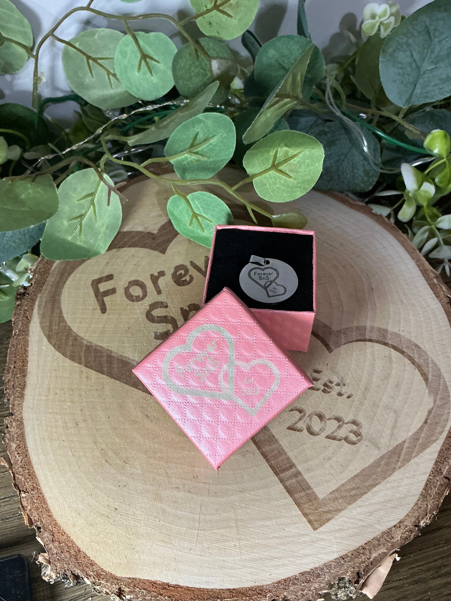 Personalised Stainless Steel Circle Necklace