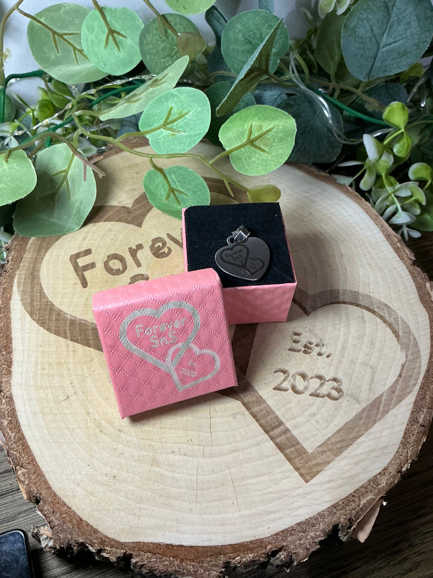 Personalised Stainless Steel Heart Necklace