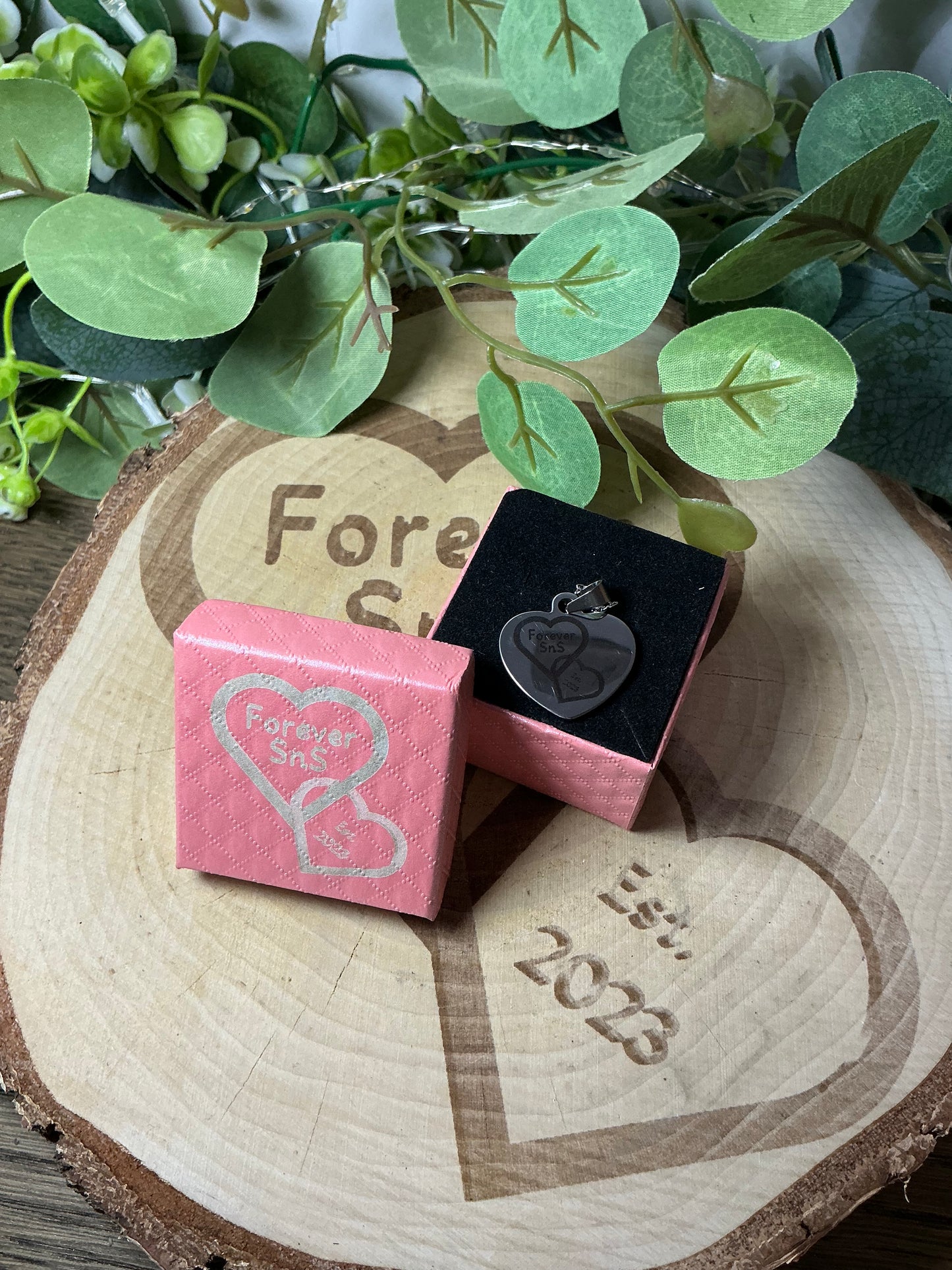 Personalised Stainless Steel Heart Necklace