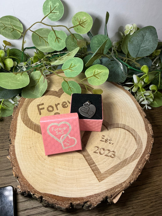 Personalised Stainless Steel Heart Necklace