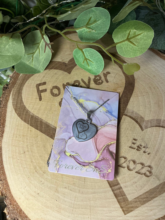 Personalised Stainless Steel Heart Necklace