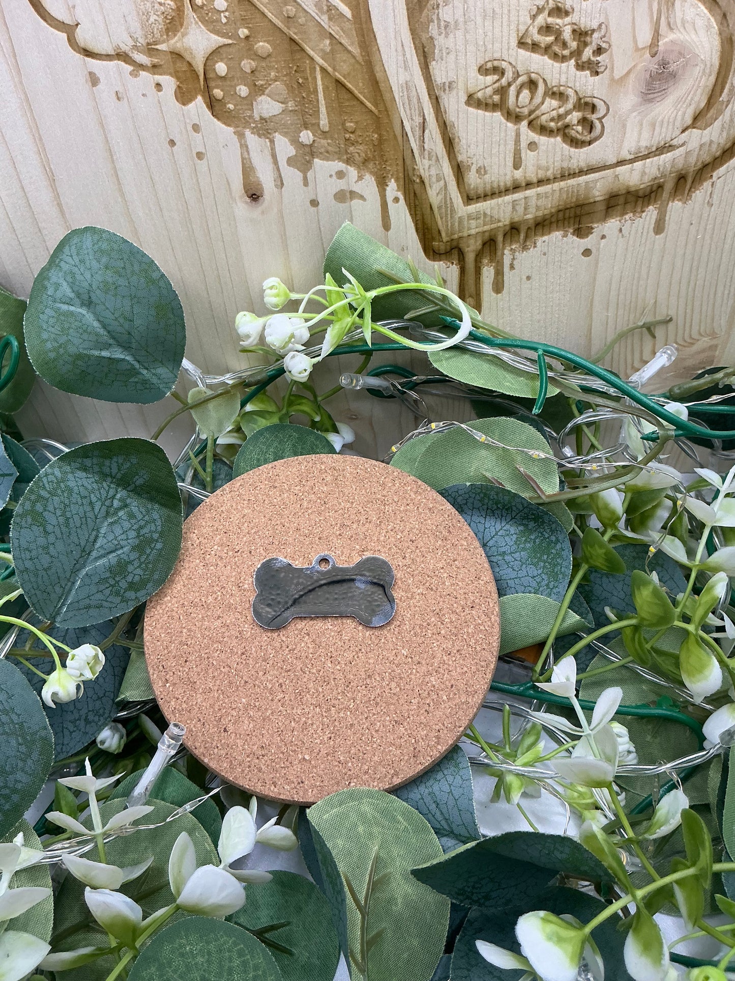 Plain Silver Bone Pet Shape Tag