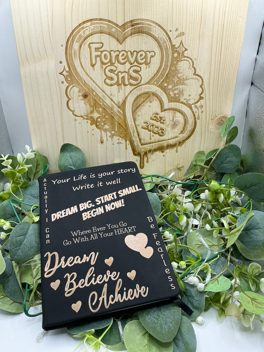 Inspiration Notebook Laser Engraved