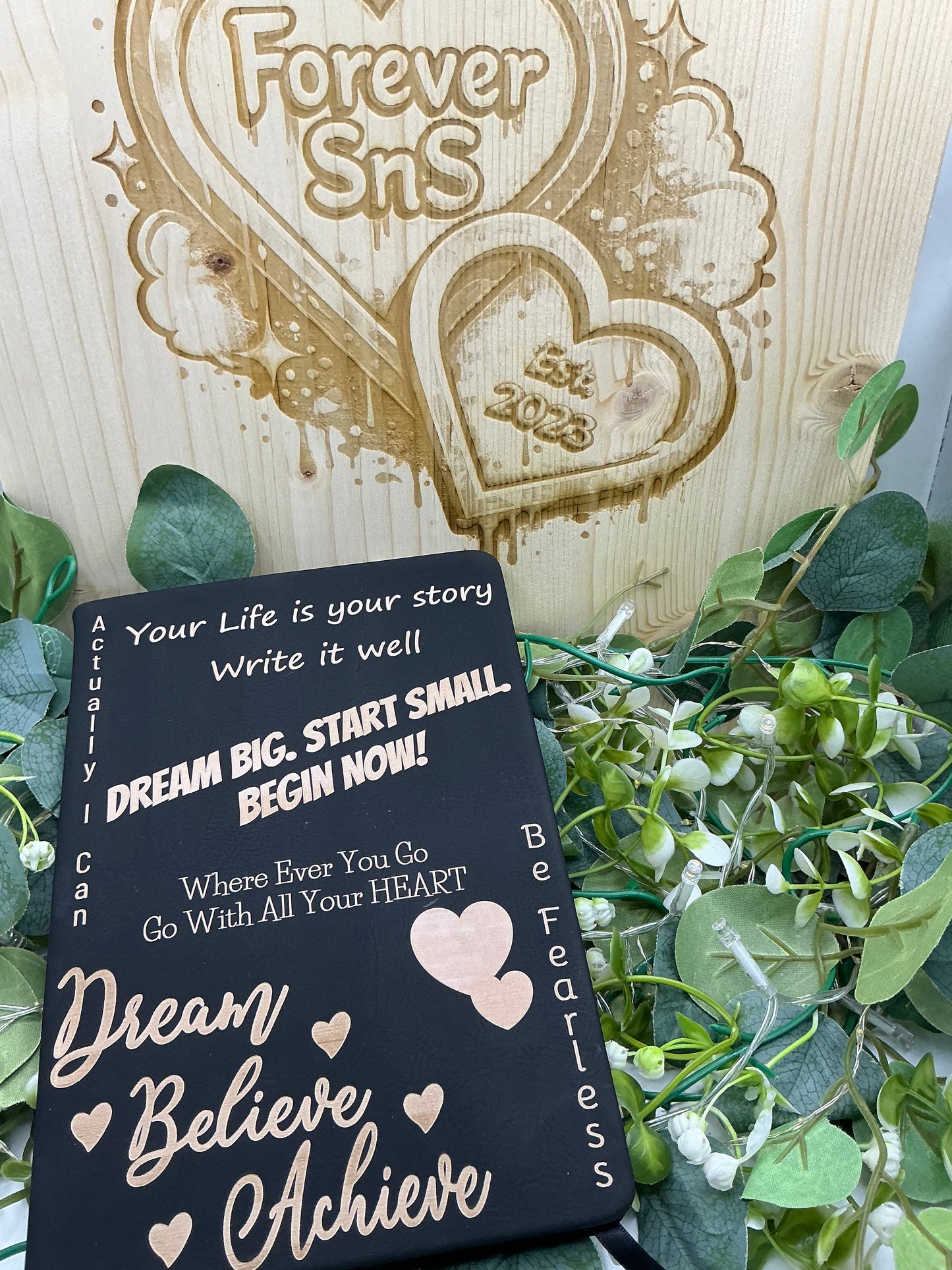 Inspiration Notebook Laser Engraved