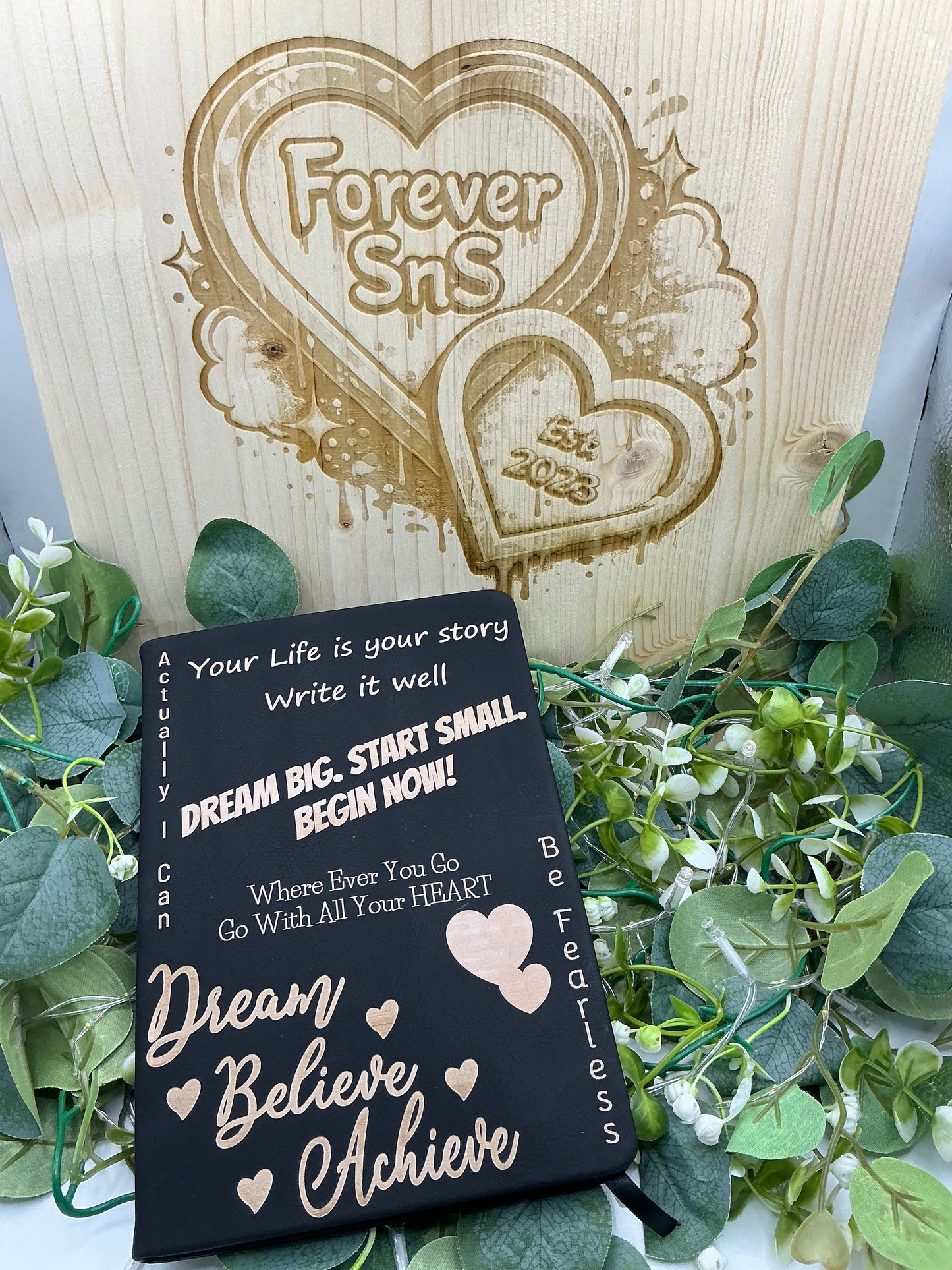 Inspiration Notebook Laser Engraved