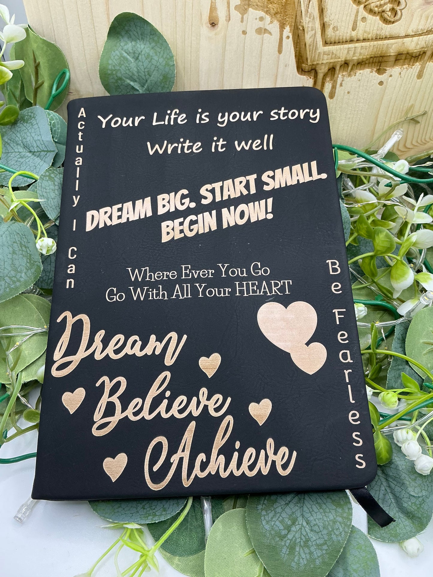 Inspiration Notebook Laser Engraved