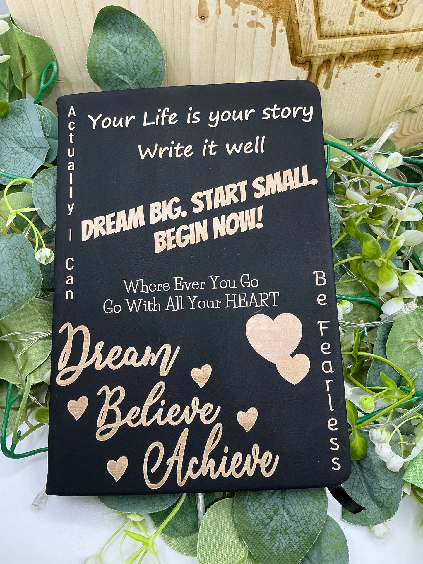 Inspiration Notebook Laser Engraved