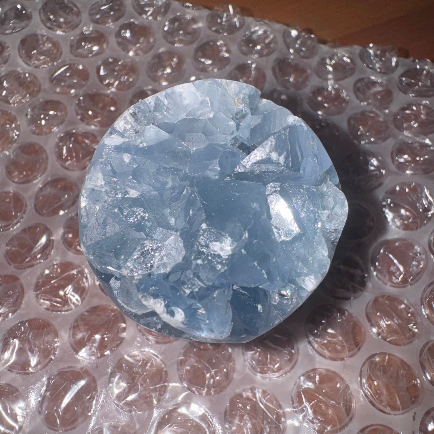 Blue Celestite Small Sphere 106g