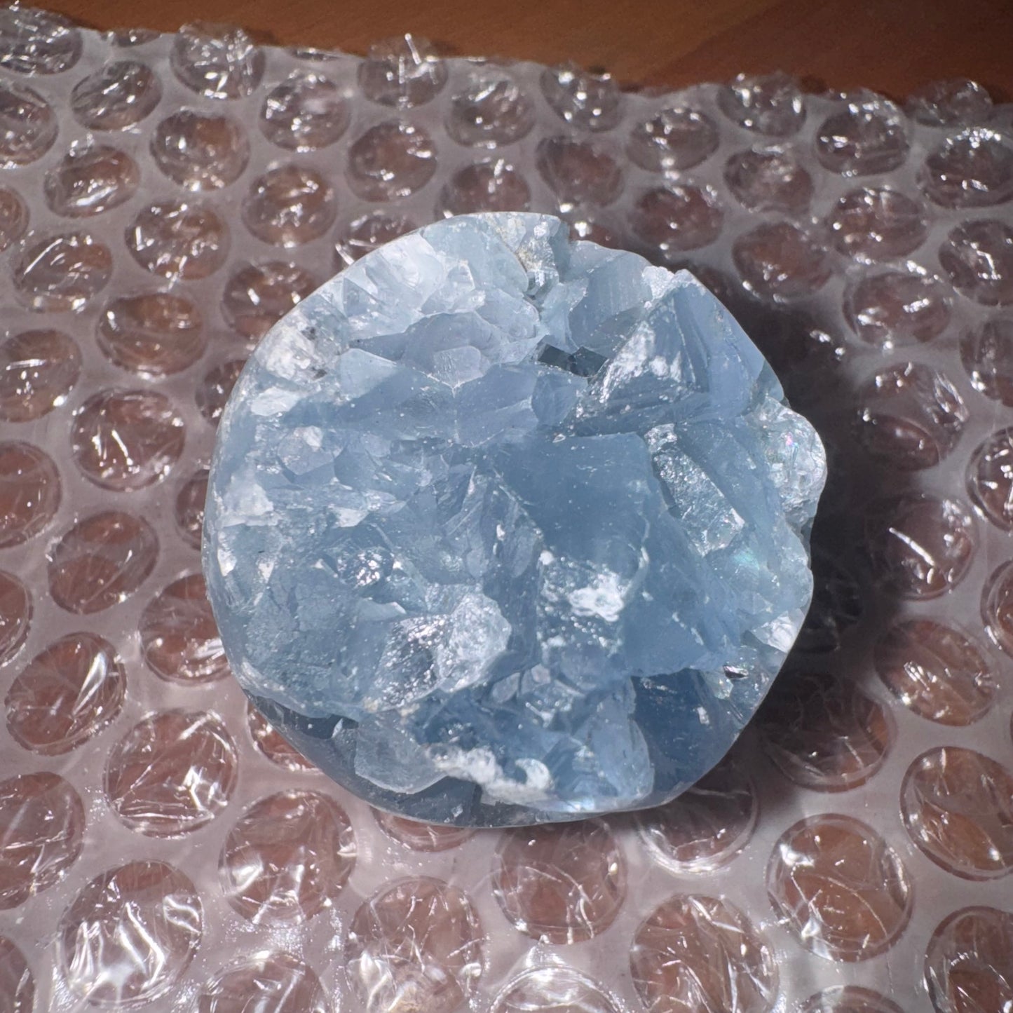Blue Celestite Small Sphere 106g