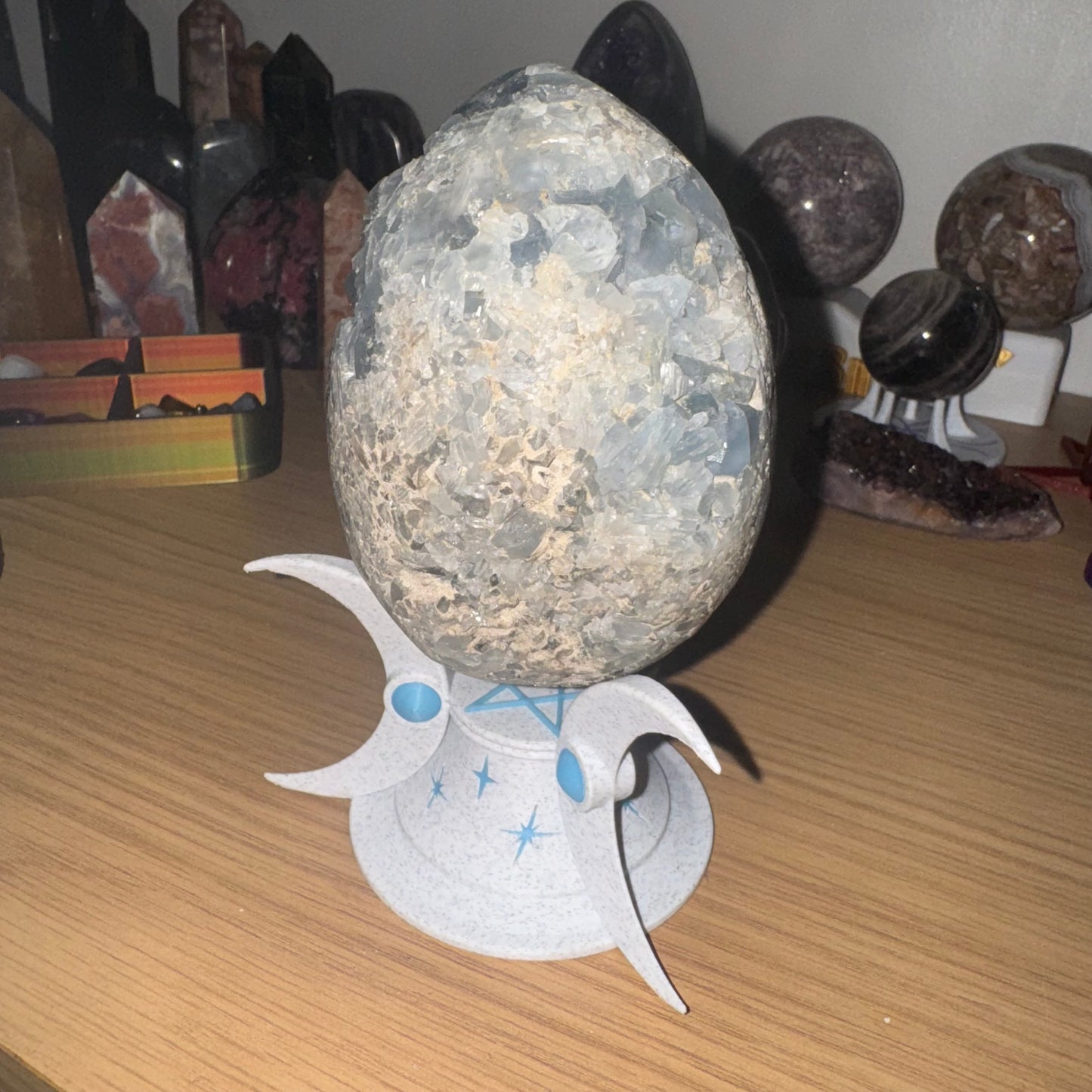 Blue Celestite Egg 1348g